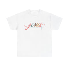 Inspirational Jesus The Way The Truth The Life Quote Heavy Cotton Tee Christian Faith T-Shirt