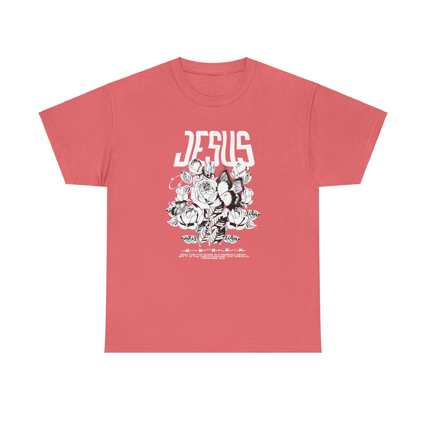 Many Are The Plans In A Person's Heart, But It Is The Lord's Purpose That Prevails Jesus Unisex Heavy Cotton Tee