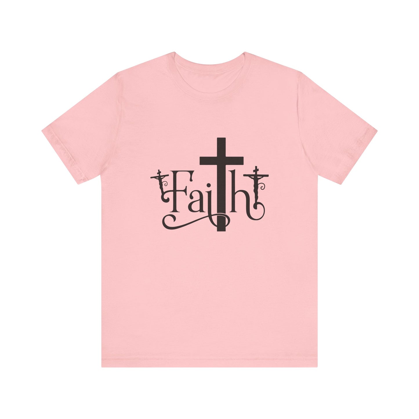 Faith Cross Unisex Jersey Short Sleeve Tee