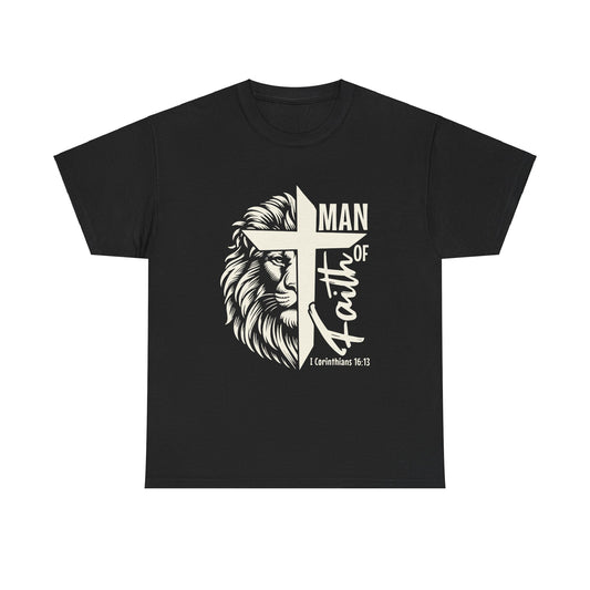 Man Of Faith Heavy Cotton Tee