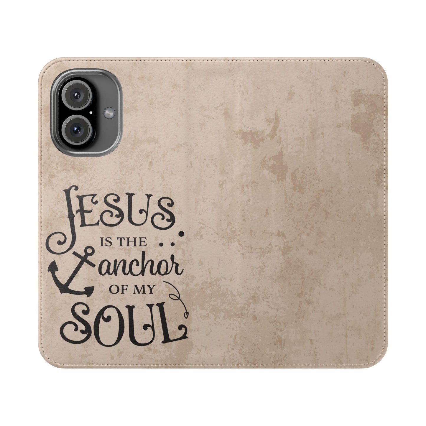Jesus Flip Case Inspirational iPhone Samsung Wallet, Christian Gift, Faith-Based Accessory, Stylish Protection for Any Occasion