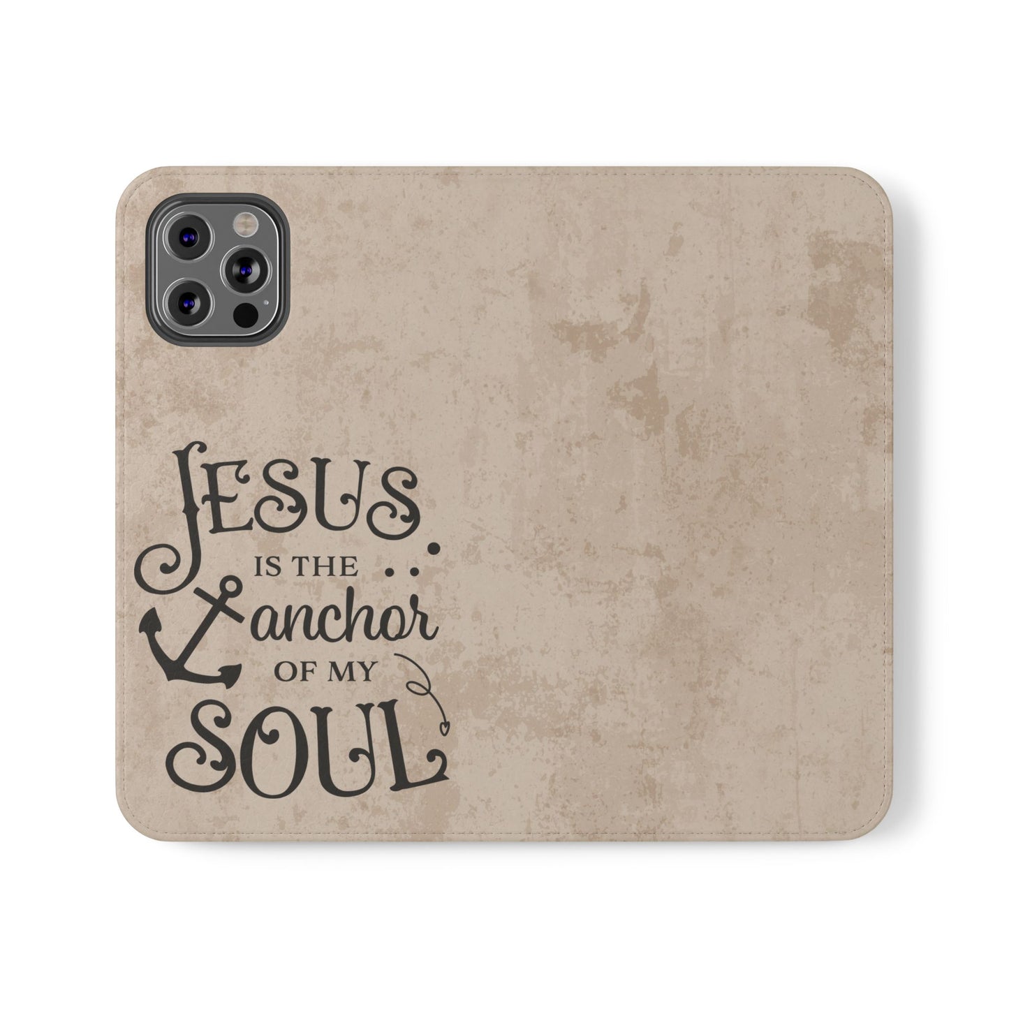 Jesus Flip Case Inspirational iPhone Samsung Wallet, Christian Gift, Faith-Based Accessory, Stylish Protection for Any Occasion