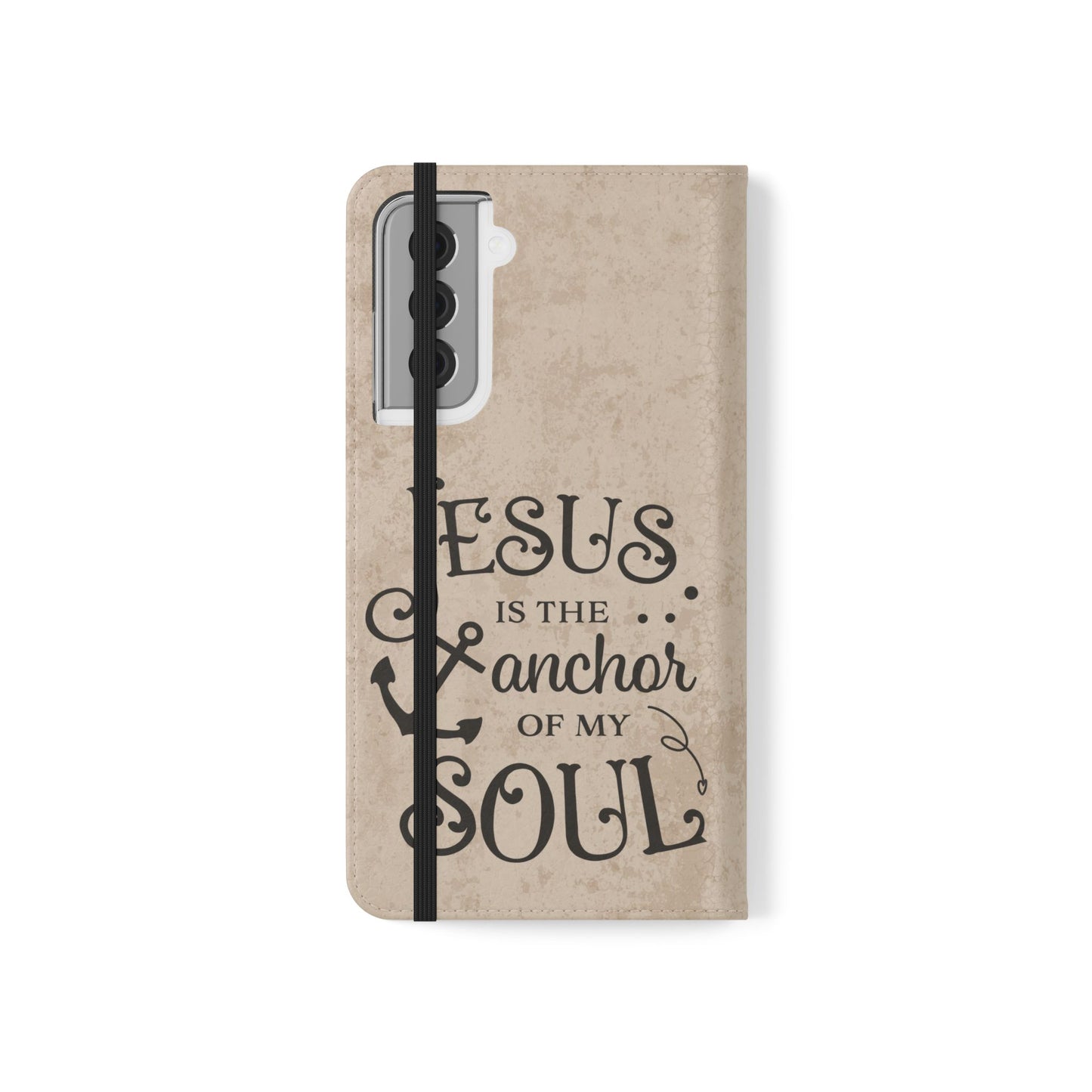 Jesus Flip Case Inspirational iPhone Samsung Wallet, Christian Gift, Faith-Based Accessory, Stylish Protection for Any Occasion