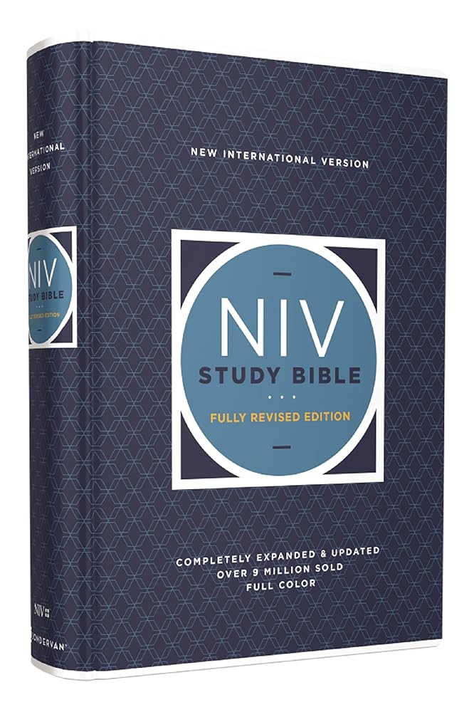 NIV Study Bible, Fully Revised Edition, Hardcover, Red Letter, Comfort Print cover image