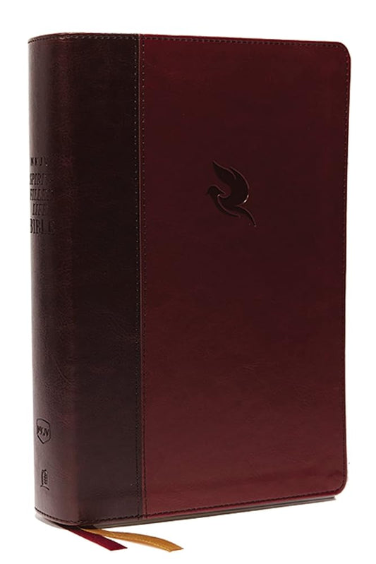 NKJV, Spirit-Filled Life Bible, Third Edition, Leathersoft, Burgundy, Thumb Indexed, Red Letter, Comfort Print: Kingdom Equipping Through the Power of the Word cover image