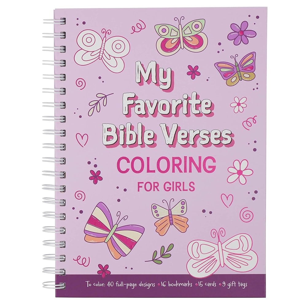 My Favorite Bible Verses Coloring for Girls, Ages 8-12 cover image