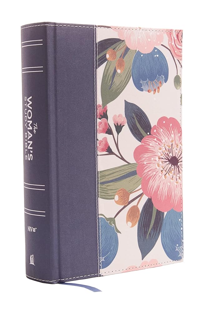 NIV The Woman's Study Bible [Blue Floral]: Receiving God's Truth for Balance, Hope, and Transformation cover image