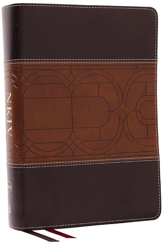 NKJV Study Bible, Leathersoft, Brown, Full-Color, Comfort Print: The Complete Resource for Studying God's Word cover image