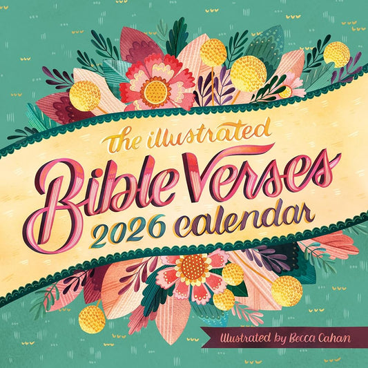 Illustrated Bible Verses Wall Calendar 2026: Timeless Wise Words of the Bible cover image