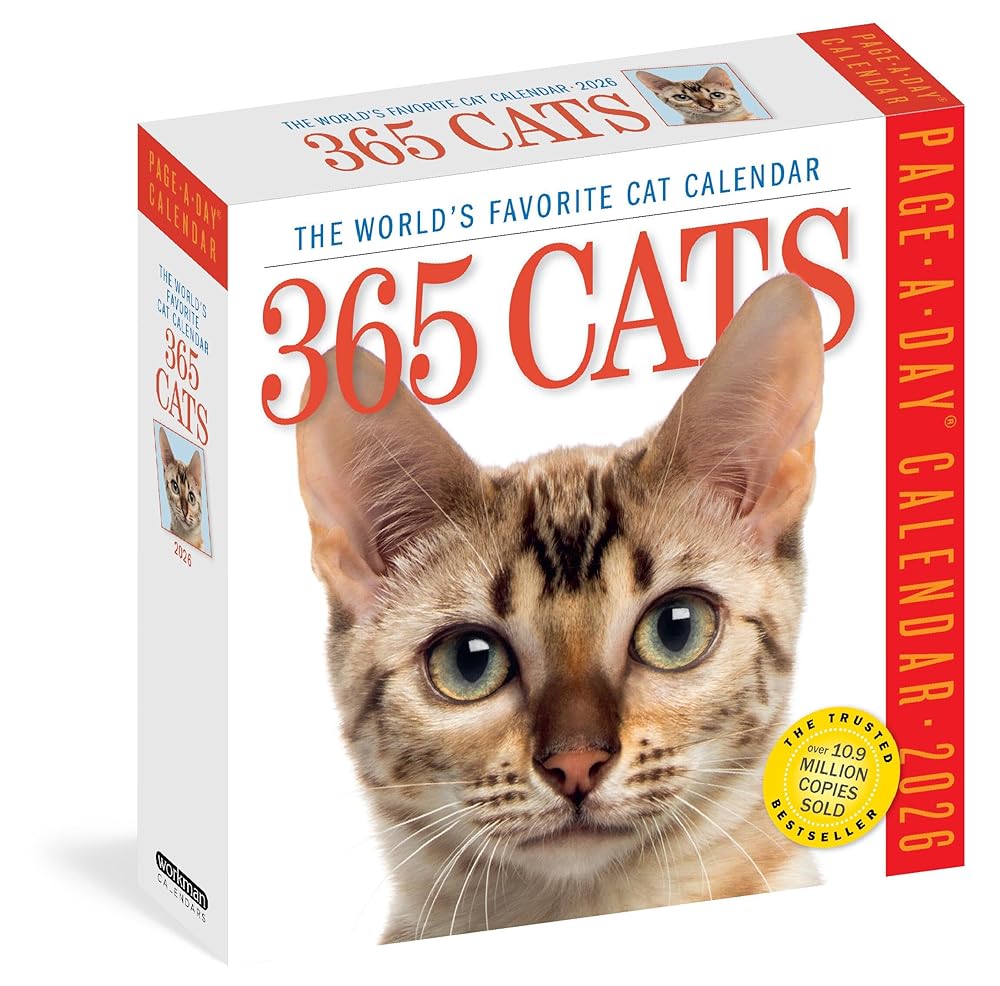 365 Cats Page-A-Day® Calendar 2026: The World's Favorite Cat Calendar cover image