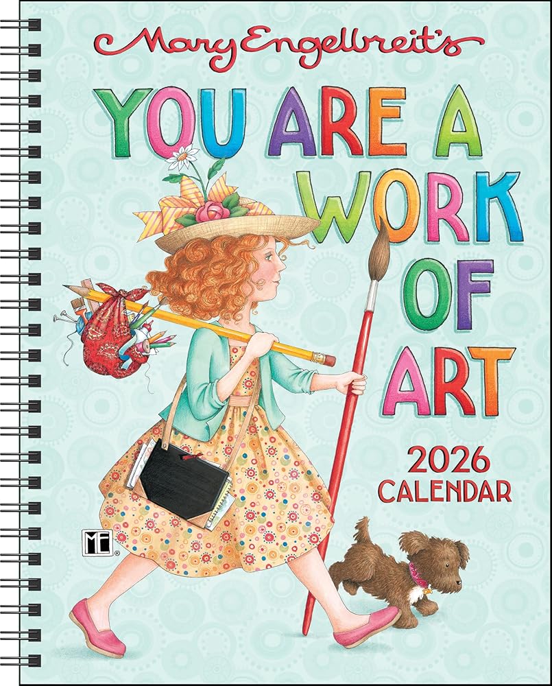Mary Engelbreit's You Are a Work of Art 2026 Monthly/Weekly Planner Calendar cover image