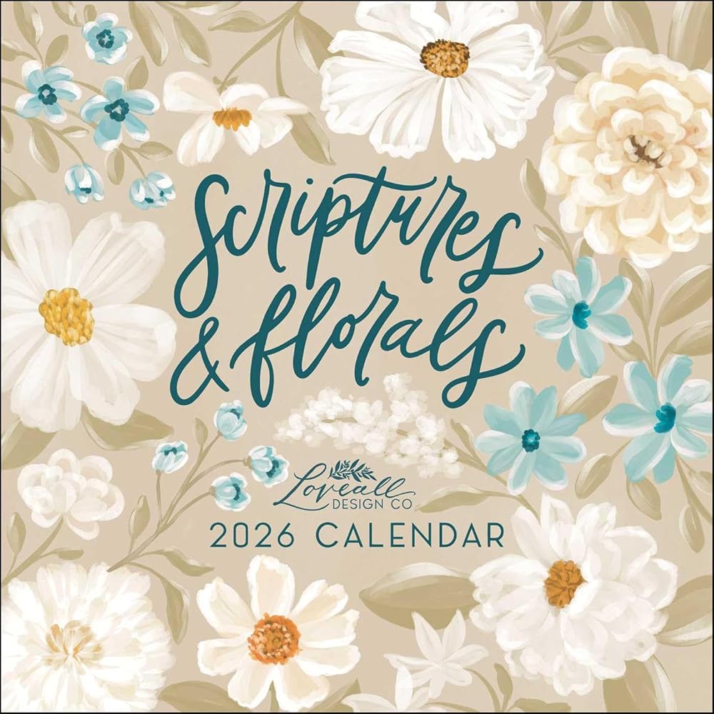Scriptures and Florals 2026 Wall Calendar cover image