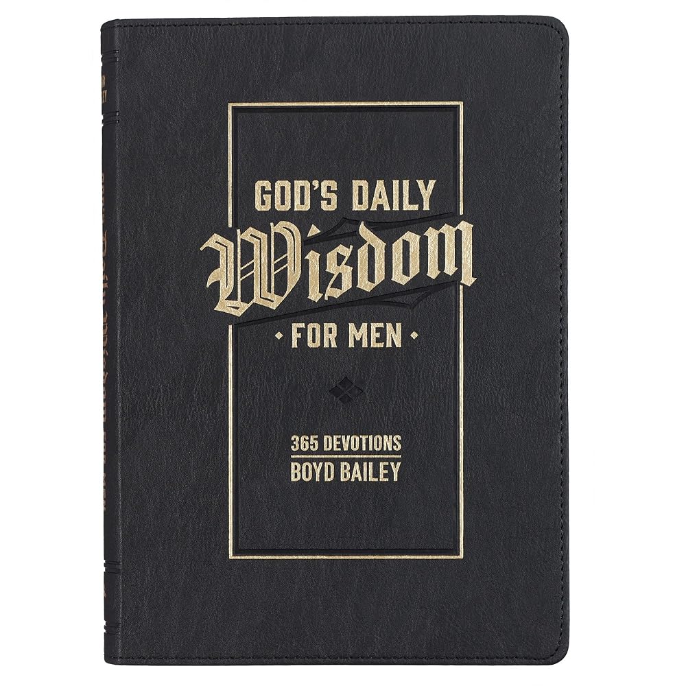 God's Daily Wisdom for Men 365 Devotions Faux Leather cover image
