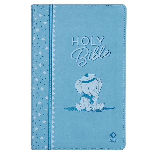 NLT Keepsake Holy Bible for Baby Boys Baptism Easter, New Living Translation, Blue (NLT Baby Keepsake Editions) cover image