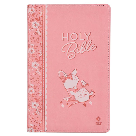 NLT Keepsake Holy Bible for Baby Girls Baptism Easter, New Living Translation, Pink (NLT Baby Keepsake Editions) cover image