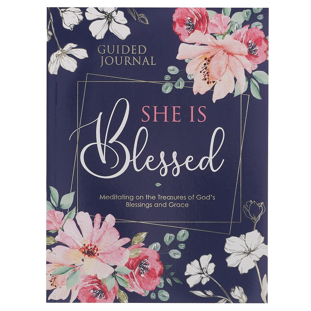 She is Blessed Prompted Journal cover image