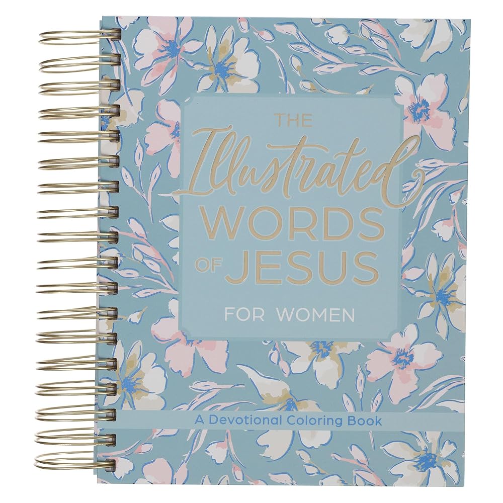 The Illustrated Words of Jesus for Women: A Devotional Coloring Book cover image