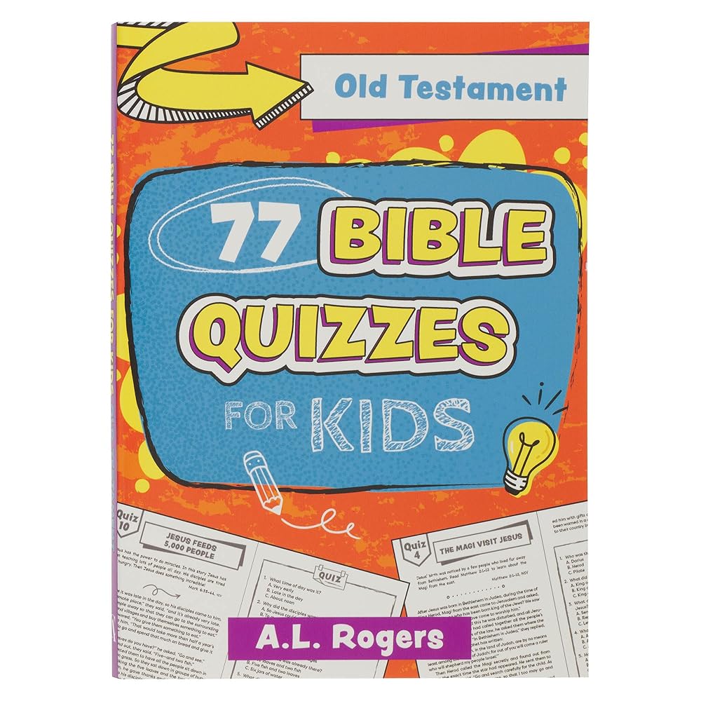 77 Bible Quizzes for Kids: Old Testament, Ages 5-8 (77 for Kids Editions) cover image