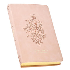 KJV Holy Bible, Thinline Large Print Vegan Leather Red Letter Edition Thumb Index & Ribbon Marker, King James Version (KJV Thinline LP Editions) cover image