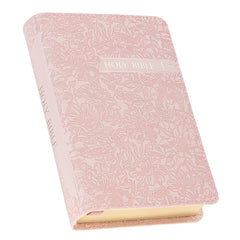 KJV Holy Bible, Mini Pocket Size, Red Letter Edition, Reading Plan, Thematic Verse Finder, Ribbon Bookmark, King James Version, Vegan Leather, Pink, 5.6" x 3.9" (KJV Pocket Editions) cover image