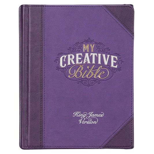 KJV Holy Bible, My Creative Bible, Faux Leather Hardcover w/Ribbon Markers, King James Version, Purple Two-tone (KJV Creative Editions) cover image