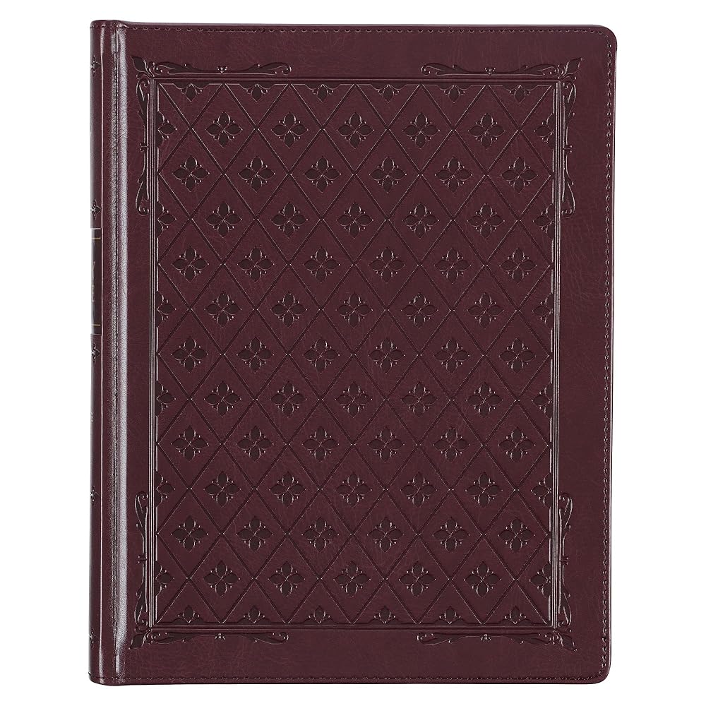 KJV Holy Bible, Large Print Note-taking Bible, Faux Leather Hardcover - King James Version, Burgundy (KJV Note-taking Editions) cover image