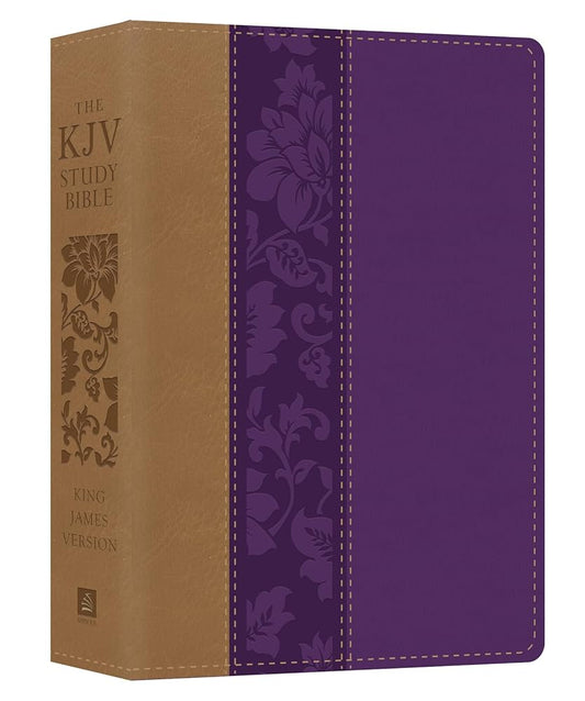 The KJV Study Bible - Large Print [Violet Floret] (King James Bible) cover image