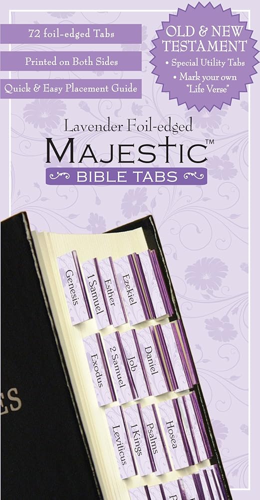 Majestic Bible Tabs Lavender cover image