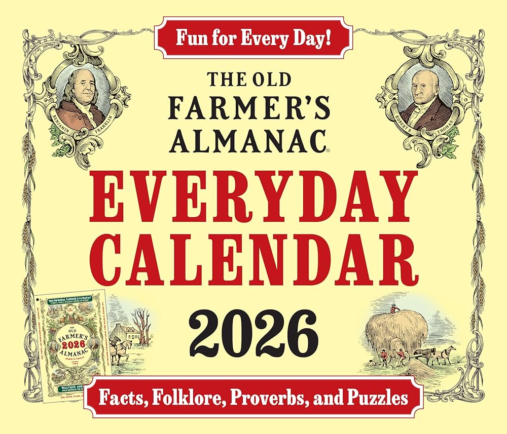 The 2026 Old Farmer's Almanac Everyday Box Calendar cover image