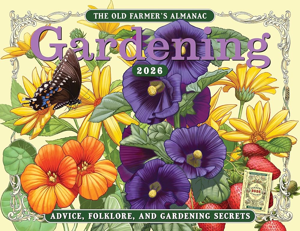The 2026 Old Farmer's Almanac Gardening Wall Calendar cover image