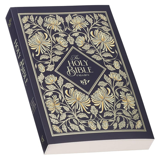 KJV Holy Bible, Outreach Bible - Softcover, King James Version, Floral cover image