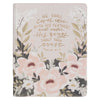 KJV Holy Bible, Note-taking Bible, Vegan Leather - King James Version, Cream Floral Printed