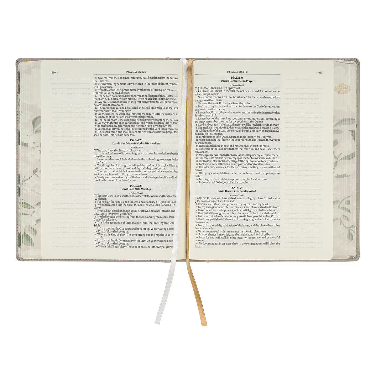 KJV Holy Bible, Large Print Note-taking Bible, Vegan Leather Hardcover - King James Version. Pink Trust in the Lord Prov 3:5