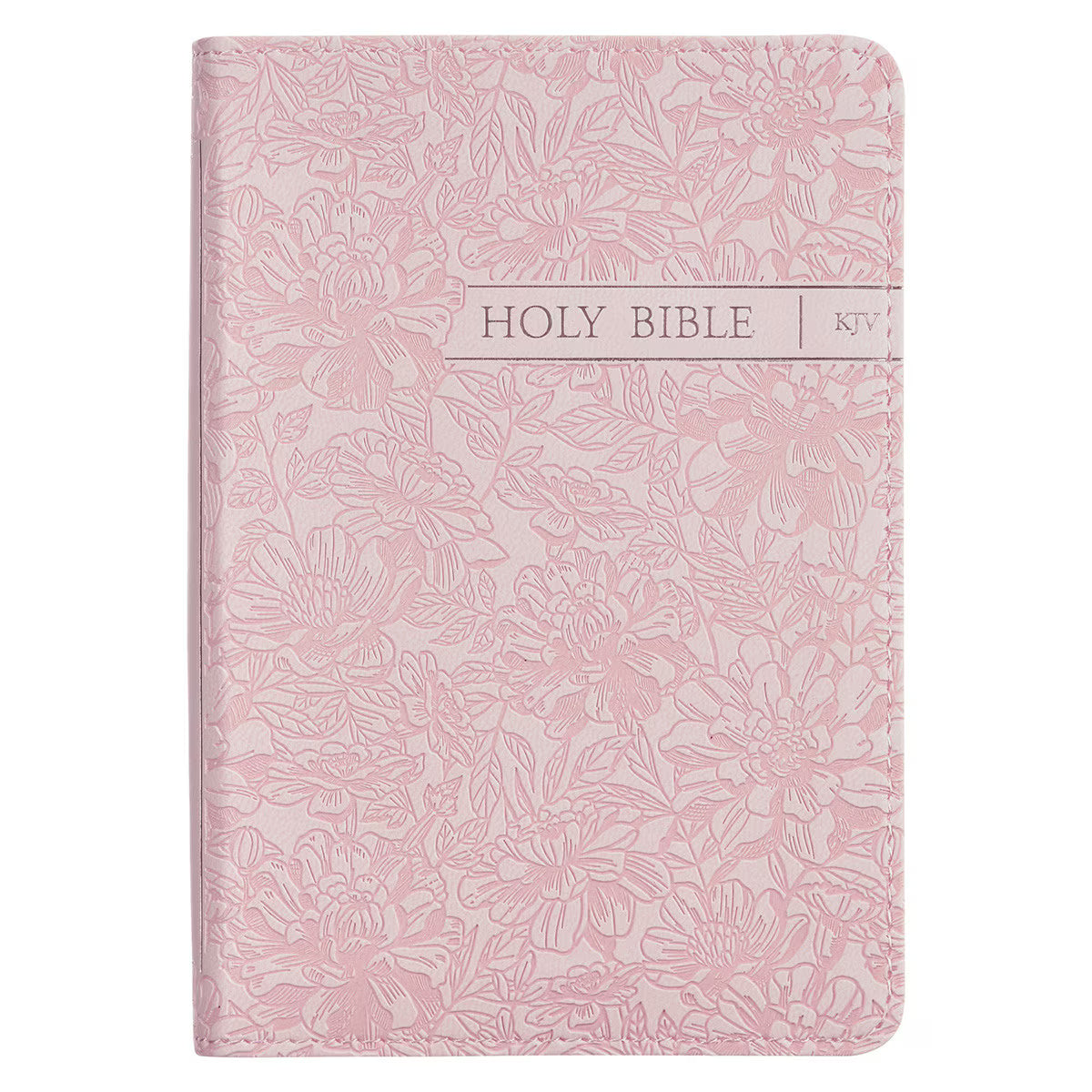 KJV Holy Bible, Mini Pocket Size, Red Letter Edition, Reading Plan, Thematic Verse Finder, Ribbon Bookmark, King James Version, Vegan Leather, Pink, 5.6" x 3.9" (KJV Pocket Editions)