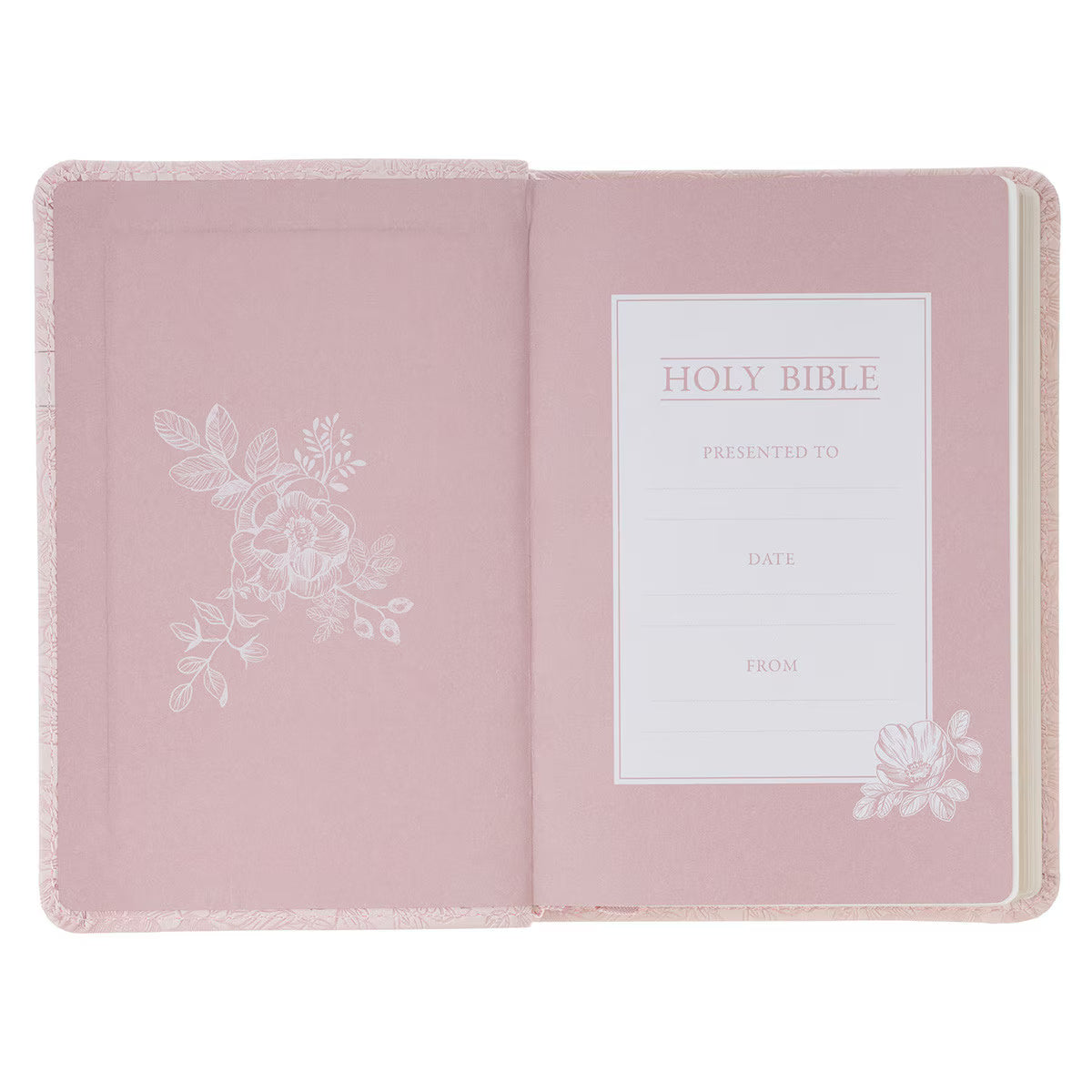 KJV Holy Bible, Mini Pocket Size, Red Letter Edition, Reading Plan, Thematic Verse Finder, Ribbon Bookmark, King James Version, Vegan Leather, Pink, 5.6" x 3.9" (KJV Pocket Editions)
