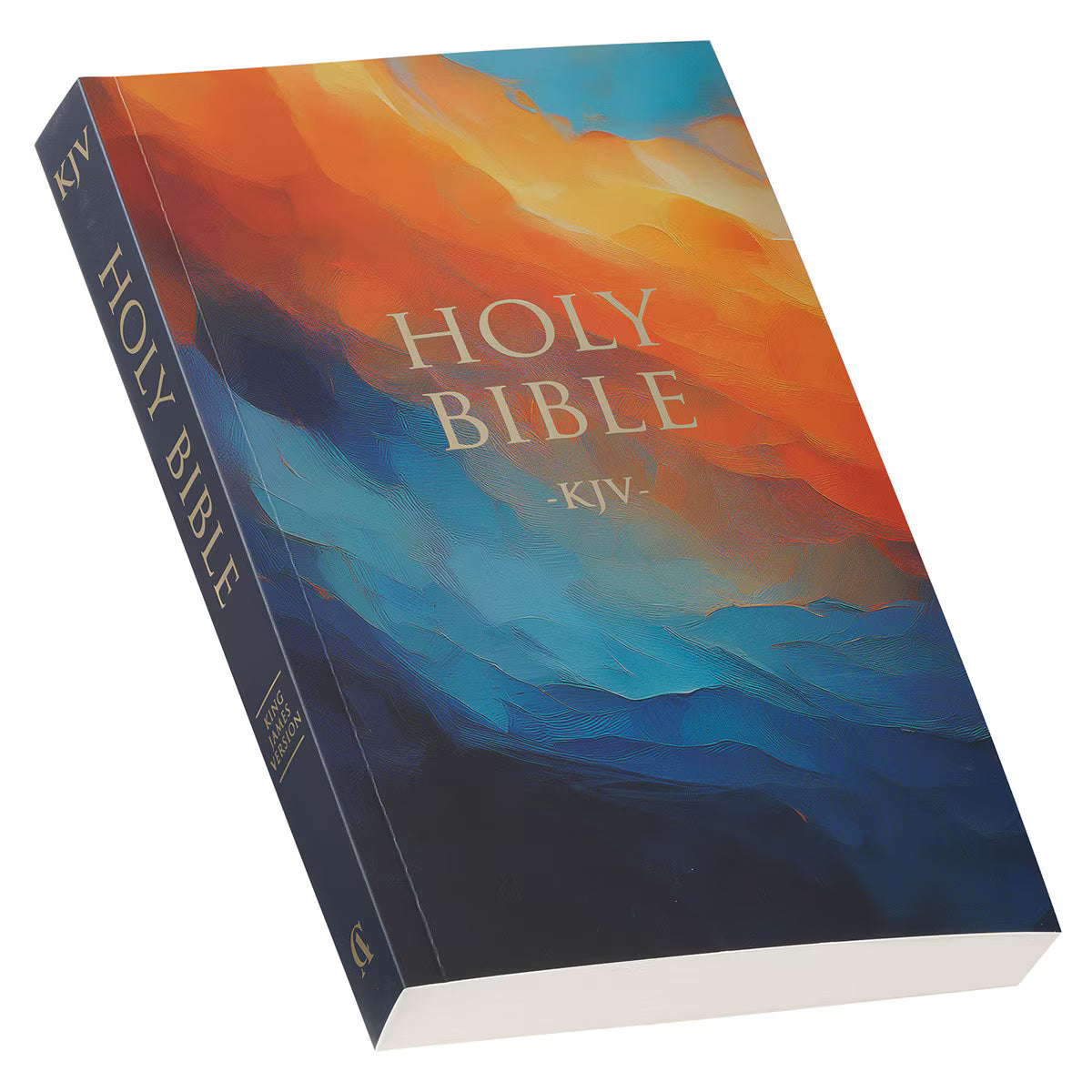 KJV Holy Bible, Outreach Bible - Softcover, King James Version, Multi-color Art