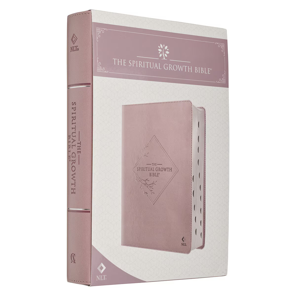 The Spiritual Growth Bible, Study Bible, NLT - New Living Translation Holy Bible, Faux Leather, Purple/Lavender