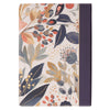 The Spiritual Growth Bible, Study Bible, NLT - New Living Translation Holy Bible, Faux Leather, Navy/Leaf Design
