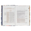 The Spiritual Growth Bible, Study Bible, NLT - New Living Translation Holy Bible, Faux Leather, Navy/Leaf Design