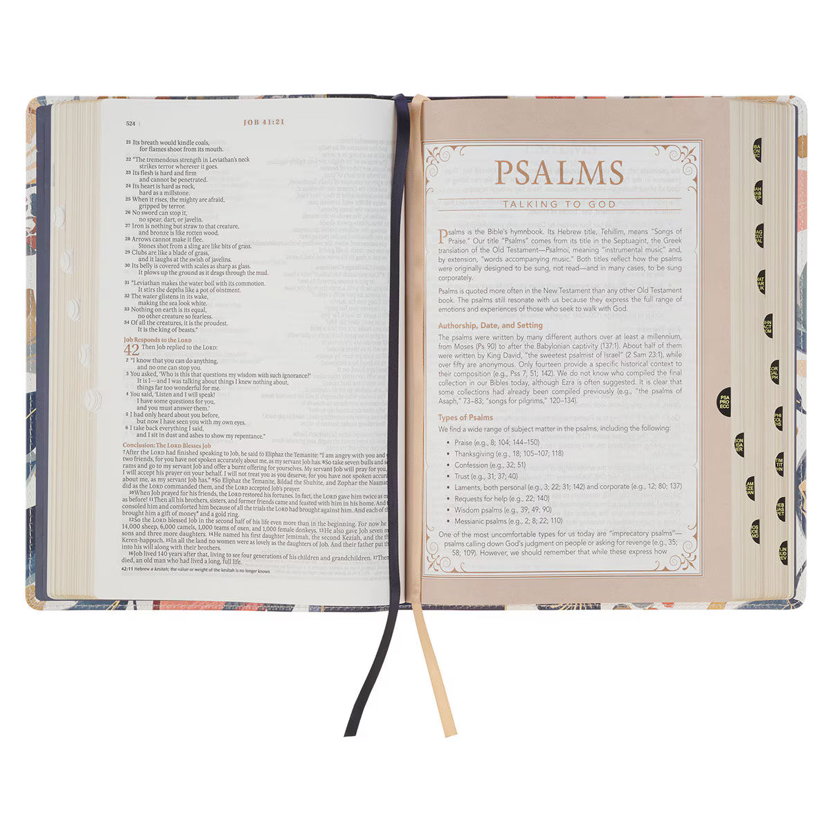 The Spiritual Growth Bible, Study Bible, NLT - New Living Translation Holy Bible, Faux Leather, Navy/Leaf Design